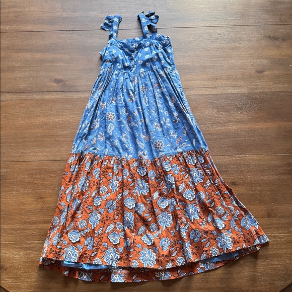 Size 6 Janie and Jack lined cotton floral dress - Picture 4 of 9